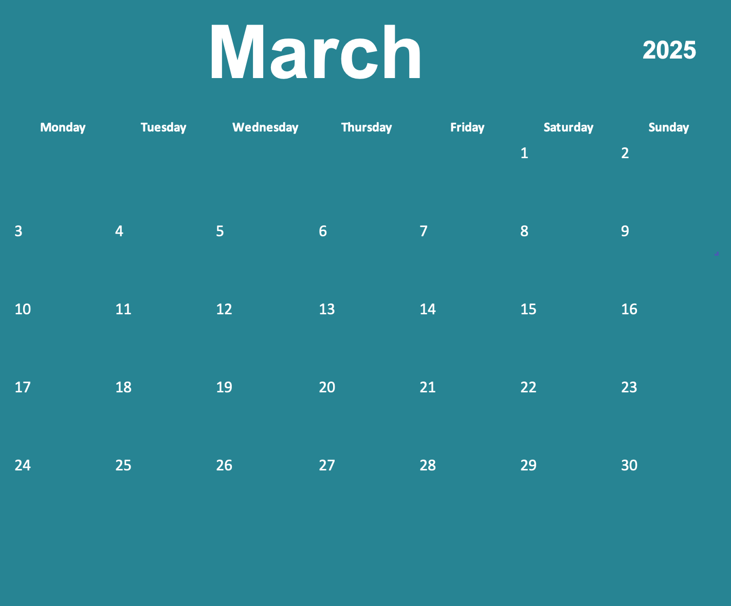 Dynamic Calendar Template